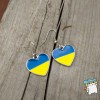 Сережки "Серце України". Колір срібло